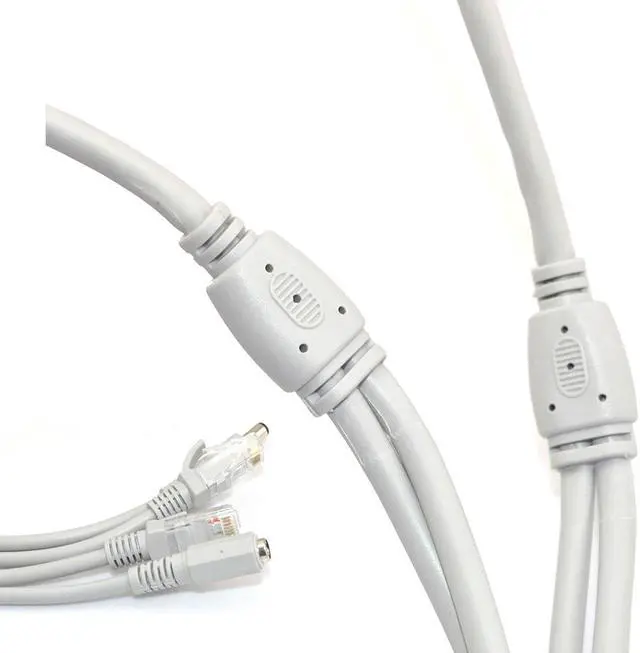 Alt view image 3 of 5 - iKKEGOL 33ft 10M Cat5 Network Ethernet LAN Power Cable for CCTV IP Camera WiFi Router N