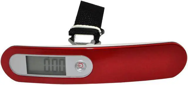 Alt view image 4 of 6 - iKKEGOL 50Kg/110lb 10g Digital Luggage Hand Hanging Fishing Travel Weight Scale Strap RE (Red)