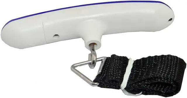 Alt view image 2 of 5 - iKKEGOL 50Kg/110Lb 10g Digital Luggage Hand Hanging Fishing Travel Weight Scale Strap RE (Blue)