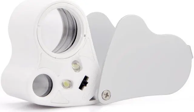 Alt view image 5 of 7 - iKKEGOL 30x 60x Dual Lens Jewelers Eye Loupe Illuminated LED Metal Body Glass Magnifier