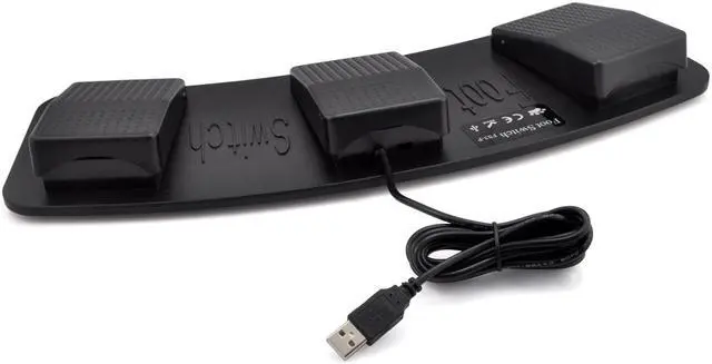 Alt view image 3 of 7 - iKKEGOL Mechanical USB Foot Control Action Three 3 Triple Switch Pedal HID free Drive for Game Keyboard Mouse PC laptop