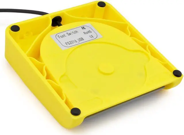 Alt view image 6 of 7 - iKKEGOL-FS2016-USB-Single-Foot-Switch-Control-1-Key-PC-Keyboard-Mouse-Action-Pedal-HID Yellow