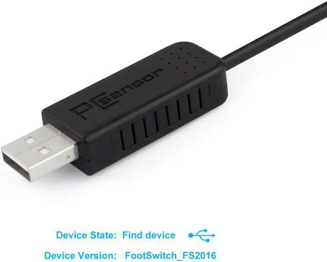 Alt view image 5 of 7 - iKKEGOL USB Double 2 Foot Switch Control Pedal Video Game Customized PC keyboard Multimedia key Free Drive HID