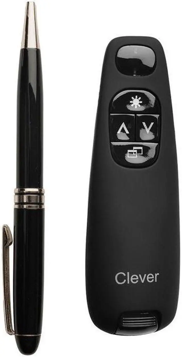 Alt view image 2 of 7 - Clever Black C748 Wireless Presenter With Red Laser Pointer CLEVER-C748-BLK