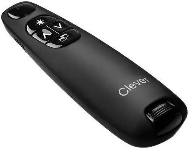 Alt view image 7 of 7 - Clever Black C748 Wireless Presenter With Red Laser Pointer CLEVER-C748-BLK