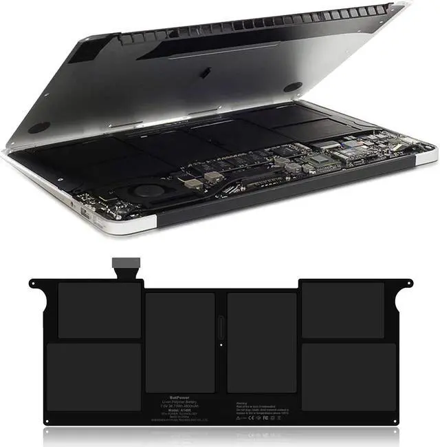 Alt view image 5 of 7 - BatPower A1495 Replacement Laptop Battery for Apple Mid 2012 2013 Early 2014 2015 MacBook Air 11-inch A1465 EMC 2631 EMC 2924 Battery MacBook Air 11" A1465 Apple A1495 Battery 38.75Wh