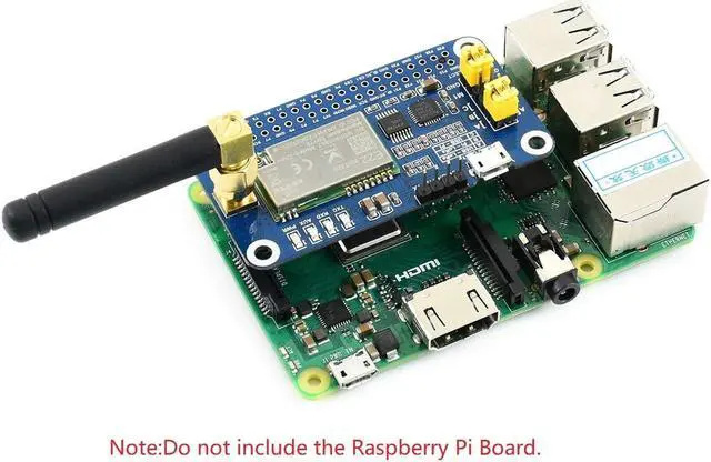 Alt view image 5 of 7 - SX1262 LoRa HAT for Raspberry Pi Series Boards 915MHz Frequency Band,Support Data Transmission up to 5km,Wake on Radio,Wireless Config, Carrier Sensing, Communication Key