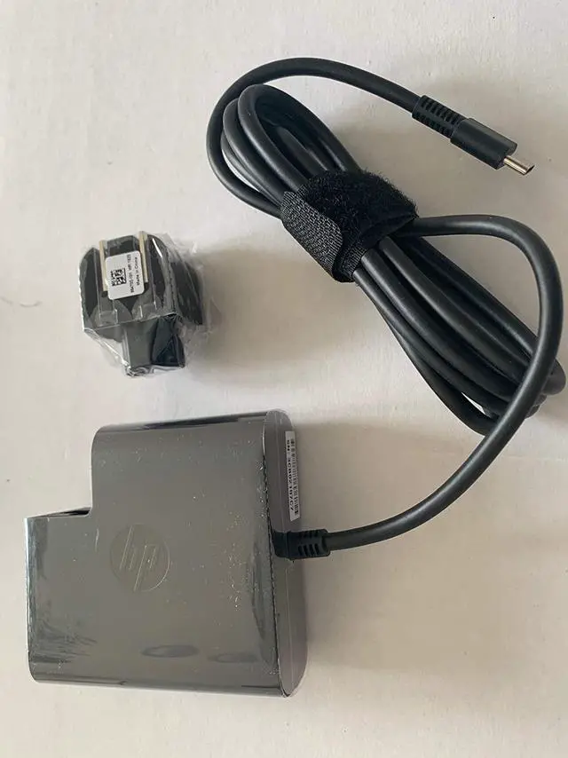 Alt view image 3 of 6 - Original For HP 65W USB Type-C Travel Ac Adapter For:HP Spectre x360 13-AE015DX, 100% Compatible with HP Part Number: 860065-002, 860209-850, 925740-002, TPN-CA06, 918170-002, X7W50AA#ABA- Retail Box