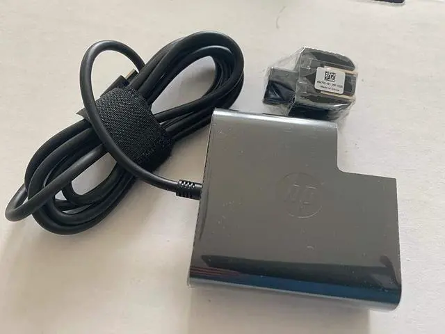Alt view image 2 of 6 - Original For HP 65W USB Type-C Travel Ac Adapter For:HP Spectre x360 13-AE015DX, 100% Compatible with HP Part Number: 860065-002, 860209-850, 925740-002, TPN-CA06, 918170-002, X7W50AA#ABA- Retail Box