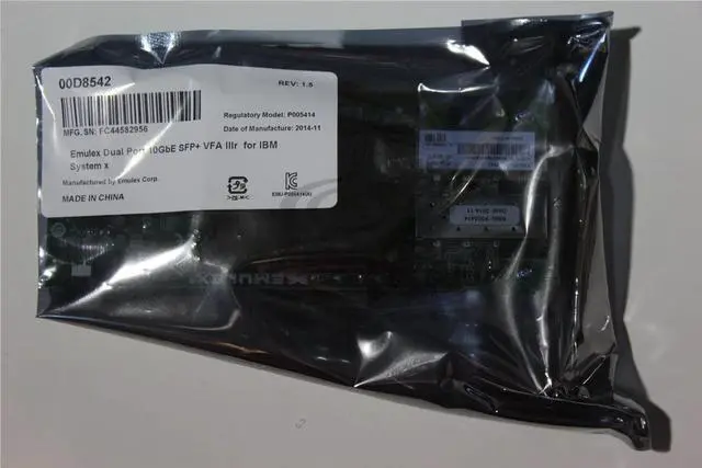 Alt view image 4 of 4 - QNAP SP-E10G-SFP+-DAC Dual-Port 10GbE Card for TS-x79, SFP+ DAC, Emulex OCe11102-NX (SP-E10G-SFP+-DAC)
