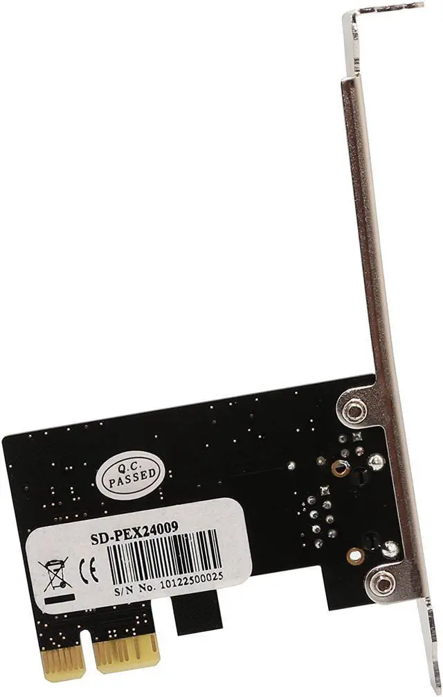 Alt view image 7 of 7 - Syba SD-PEX24009 Gigabit LAN Network NIC PCIe x1 Card Black