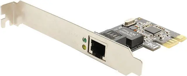 Alt view image 6 of 7 - Syba SD-PEX24009 Gigabit LAN Network NIC PCIe x1 Card Black