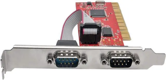 Alt view image 3 of 3 - Tripp Lite 2-Port DB9 (RS-232) Serial PCI Card with 16550 UART, Full Profile (PCI-D9-02)