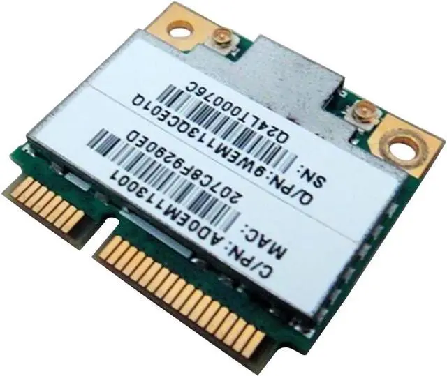 Alt view image 2 of 2 - Qualcomm Atheros AR9565 QCWB335 Half Mini PCIe PCI-Express WLAN WIFI Wireless BT Bluetooth Card replacement for dell DW1705 C3Y4J 5GC50
