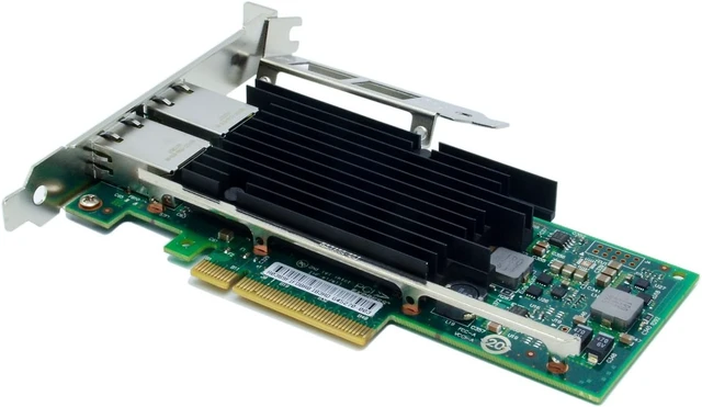 Alt view image 4 of 4 - 10Gb PCI-E x8 with Intel Chipset X540-T2 Ethernet Network Card Dual RJ45 Port Server LAN Controller Adapter NIC