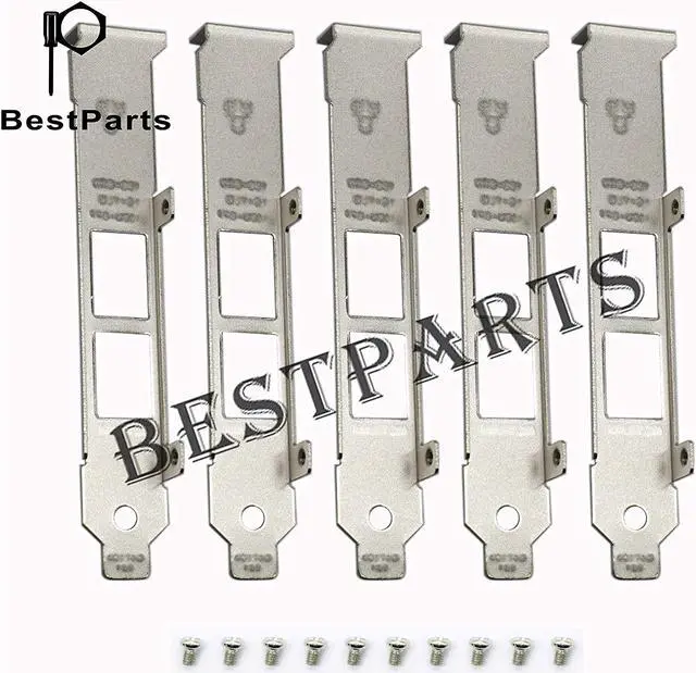 Alt view image 3 of 4 - BestParts 5pcs Generic Full Height Brackets for Intel X540-T2 X550-T2 Network Card with Screws