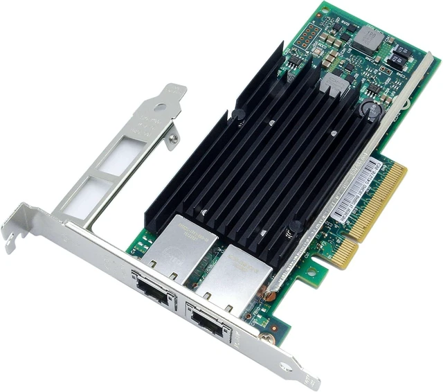 Main image of 10Gb PCI-E x8 with Intel Chipset X540-T2 Ethernet Network Card Dual RJ45 Port Server LAN Controller Adapter NIC