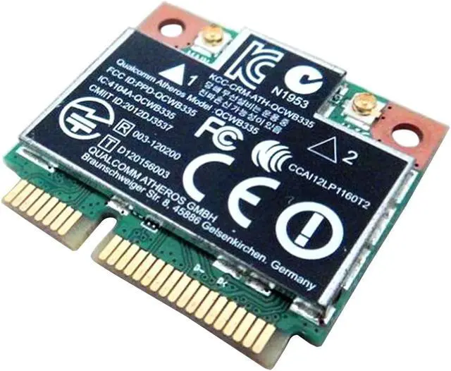 Main image of Qualcomm Atheros AR9565 QCWB335 Half Mini PCIe PCI-Express WLAN WIFI Wireless BT Bluetooth Card replacement for dell DW1705 C3Y4J 5GC50