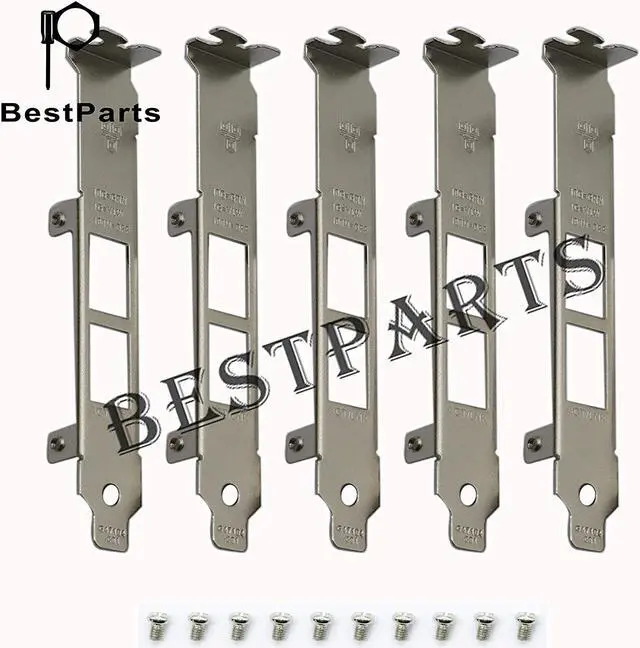 Main image of BestParts 5pcs Generic Full Height Brackets for Intel X540-T2 X550-T2 Network Card with Screws