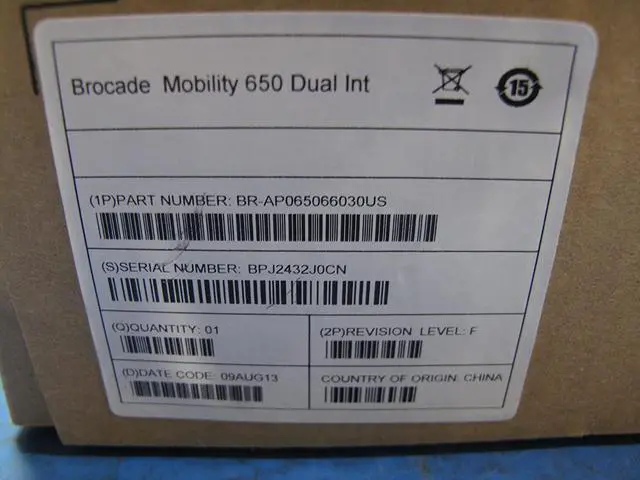 Alt view image 2 of 2 - Brocade BR-AP065066030US Mobility 650 Wireless LAN Access Point Dual Radio - Wireless access point - 802.11 a/b/g/n (draft 2.0) - DC power