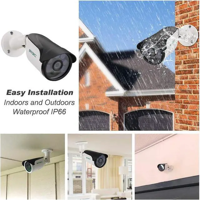 Alt view image 5 of 7 - SV3C POE Camera, 4MP POE IP Security Camera Outdoor(Wired), Motion Detection, HD Infrared Night Vision, Metal Shell, IP66 Waterproof, Onvif Conformant, Support SD Card Record, RTSP, APP, PC