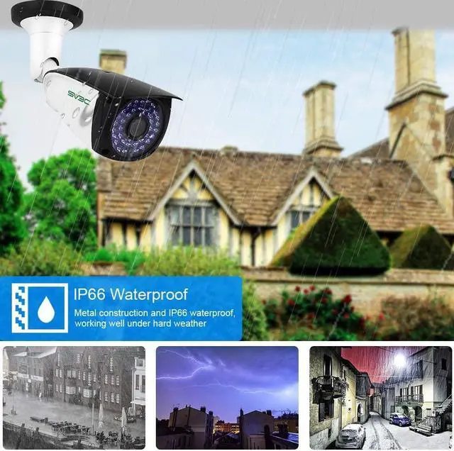 Alt view image 4 of 7 - SV3C 5MP POE IP Camera Outdoor, 2 Pack Power Over Ethernet Security Surveillance Cameras with 2-way Audio, Humanoid Detection, RTSP Web Browser View, IP66 Waterproof, Support Max 128G SD Card(No WiFi)