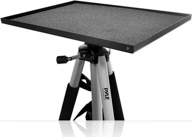 Alt view image 2 of 4 - Pyle Video Projector Mount Stand, Adjustable Height 20.5in-59in, Rotating Stand, Tripod Legs, Anti Slip Rubber, Easy Assemble, Includes Plate and Travel Bag for Home, Office or Classroom (PRJTPS37)