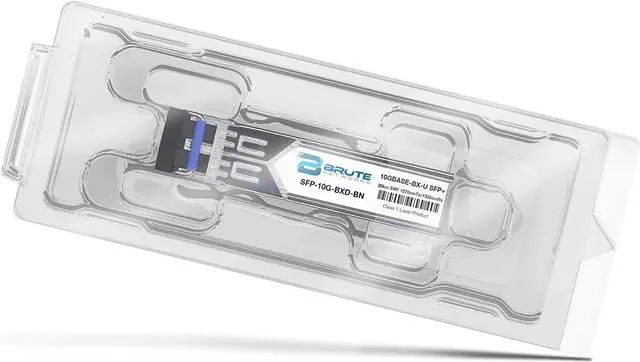 Alt view image 3 of 3 - Brute Networks SFP-10G-BX-D-BN - 10GBASE-BX-U 10Km Bi-Directional 1330nmTx/1270nmRx SFP+(Compatible with OEM PN# SFP-10G-BX-D)
