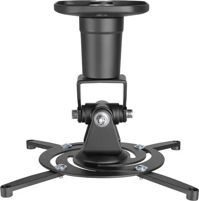 Alt view image 2 of 6 - AMER Projector Mount - Ceiling Bracket LCD DLP Tilt 360° Swivel 30lbs (Black)