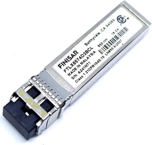 Main image of Genuine Finisar FTLX8574D3BCL 10GBASE-SR SFP+ Transceiver | 10G SR 850NM VCSEL 400M Multimode (-5 to 70C)