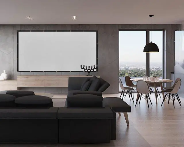 Alt view image 7 of 7 - 120 inch Projector Screen 16:9 Foldable Anti-Crease Portable Projector Movies Screens for Home Theater Outdoor Indoor Support Double Sided Projection