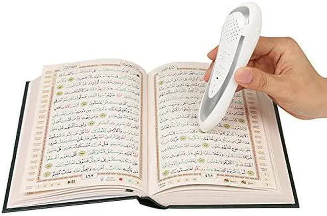 Alt view image 4 of 7 - Digital Koran Reader Holy Quran Pen Leather Bag Word-by-Word Function for Kid and Arabic Learner Downloading Many Reciters and Languages Digital Qu'ran Pen 5 Small Books for Ramadan Celebration