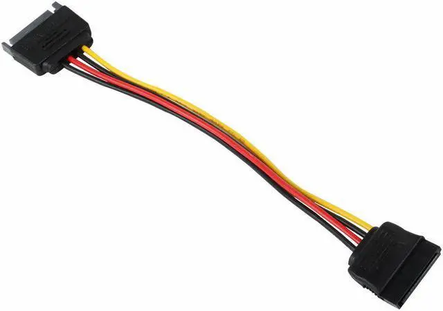 Alt view image 3 of 5 - New 10 Pieces 15 Pin SATA Power Extension Cable - 8" LOT 10