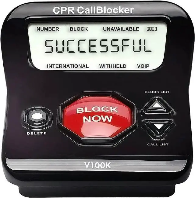 Alt view image 2 of 4 - CPR V100K Call Blocker for Landline Phones  Stop All Unwanted Calls at a Touch of a Button - Join Over 1 Million Satisfied Customers