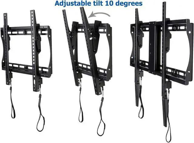 Alt view image 6 of 7 - VideoSecu Tilt TV Wall Mount for Most Vizio Sharp LG Samsung  32" to 85" LCD LED Plasma UHD 4K HDTV Flat Panel Screen Display with VESA 700x400mm, Load 165lbs BXM