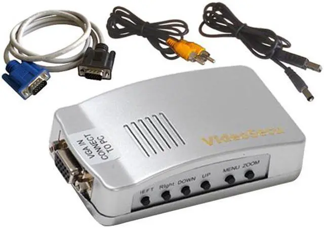 Main image of VideoSecu PC VGA to AV TV RCA Video Converter Switch Box Adapter MAC CCTV Surveillance 1L7
