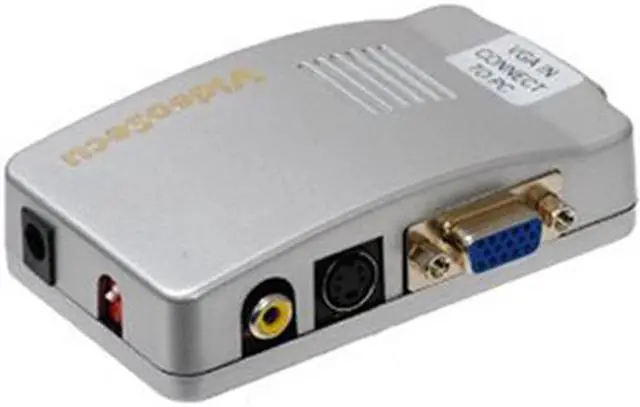 Alt view image 4 of 4 - VideoSecu PC VGA to AV TV RCA Video Converter Switch Box Adapter MAC CCTV Surveillance 1L7