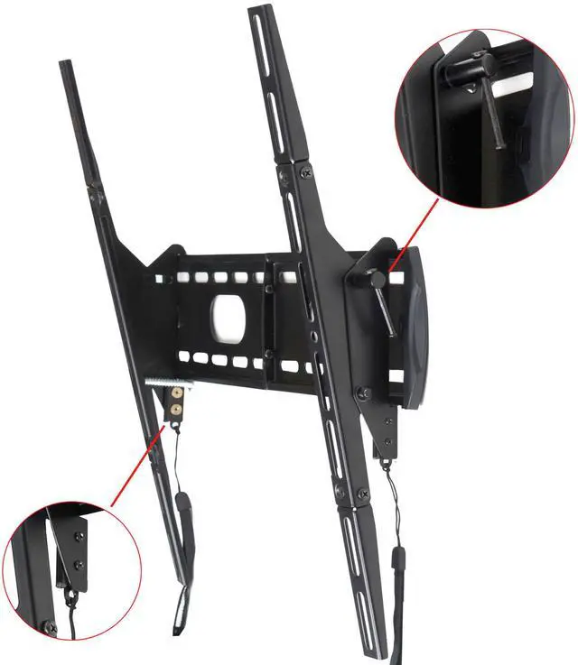Main image of VideoSecu LCD LED UHD Tilt TV Wall Mount Bracket for 24 26 27 28 32 37 39 40 42 43 46 47 48 50" Plasma 3D HDTV Flat Panel Screen with Max VESA 400x400mm, Loading 55lbs MN1