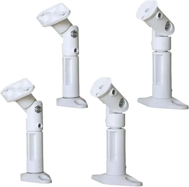 Main image of VideoSecu 4 White color Universal Satellite Speaker Mounts/Brackets Mounting on Wall and Ceiling BS7