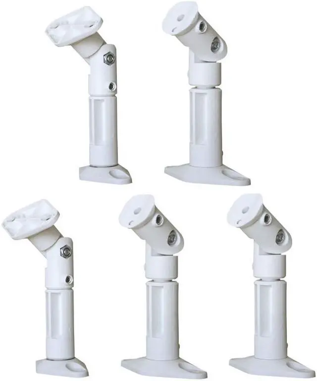 Main image of VideoSecu 5 White Color Universal Satellite Wall / Ceiling Speaker Mounts / Brackets 1Y0