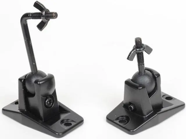 Alt view image 2 of 4 - VideoSecu 2 Satellite Surround Sound Speaker Wall Ceiling Mount Home Theater Tilt Pan Rotate Bracket Black BJM