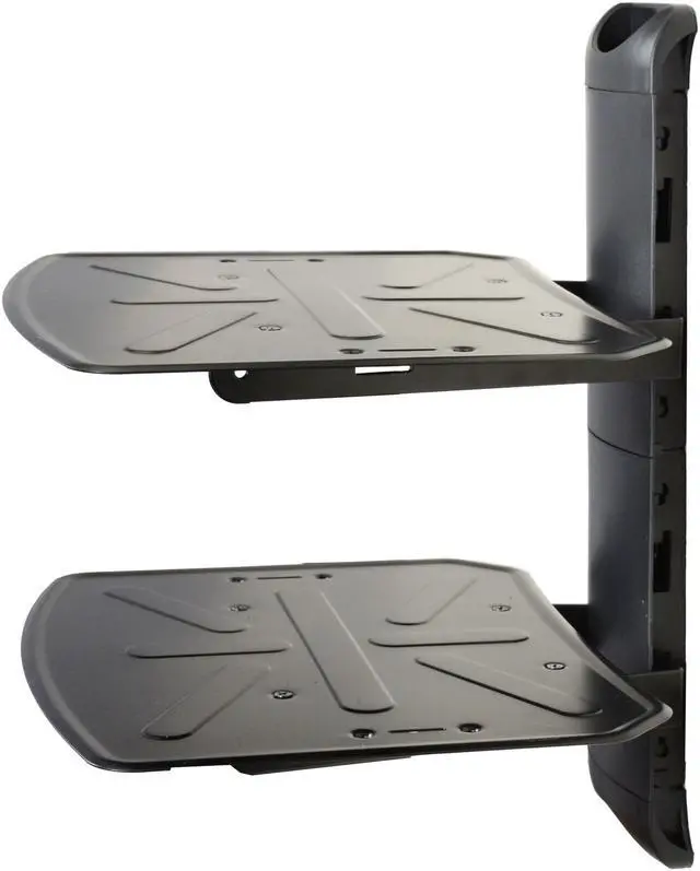 Alt view image 2 of 4 - VideoSecu 2 Tier Shelf Wall Mount Bracket for DVD Players/ DVR/ VCR/ Cable Box/ Stereo/ DDS Receiver/ Media/ Blu-Ray/ Game Consoles/ HD Recorders /AV Accessories/TV Components under LCD LED Plasma WP6