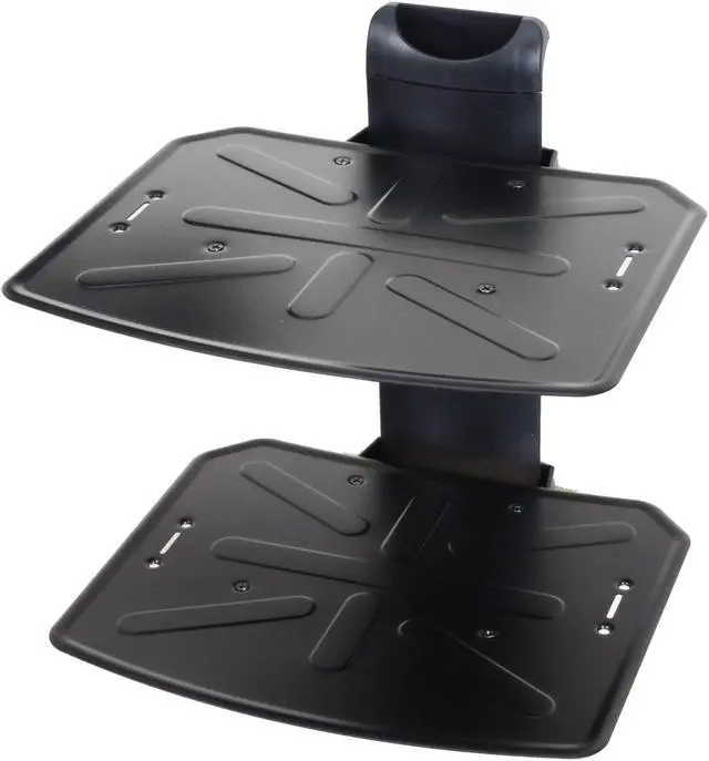 Alt view image 4 of 4 - VideoSecu 2 Tier Shelf Wall Mount Bracket for DVD Players/ DVR/ VCR/ Cable Box/ Stereo/ DDS Receiver/ Media/ Blu-Ray/ Game Consoles/ HD Recorders /AV Accessories/TV Components under LCD LED Plasma WP6