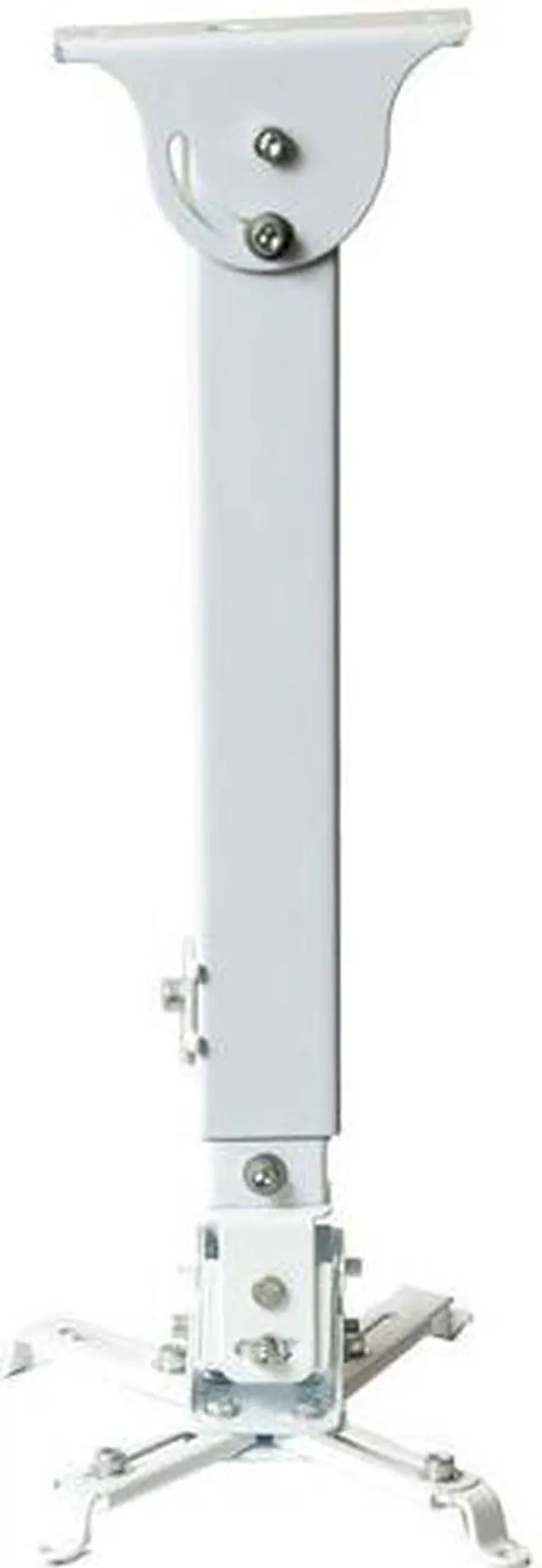 Alt view image 4 of 13 - VideoSecu Tilt Swivel Rotate LCD DLP Projector Ceiling Mount Bracket Fits Flat or Vaulted Ceiling with Extendable Pole - Height Adjustable/ Cable Management 3CA