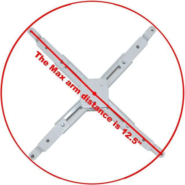 Alt view image 6 of 13 - VideoSecu Tilt Swivel Rotate LCD DLP Projector Ceiling Mount Bracket Fits Flat or Vaulted Ceiling with Extendable Pole - Height Adjustable/ Cable Management 3CA