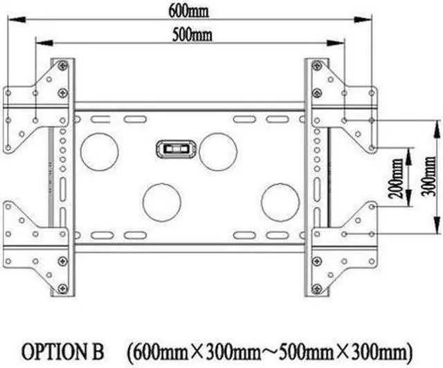 Alt view image 4 of 6 - VideoSecu Universal Mount Accessory Extending Adapter Plates MLES for TV LCD Wall Mount Bracket of VESA 200x200mm and above 1UV
