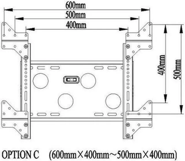 Alt view image 5 of 6 - VideoSecu Universal Mount Accessory Extending Adapter Plates MLES for TV LCD Wall Mount Bracket of VESA 200x200mm and above 1UV