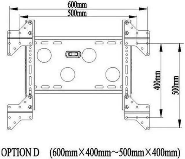 Alt view image 3 of 6 - VideoSecu Universal Mount Accessory Extending Adapter Plates MLES for TV LCD Wall Mount Bracket of VESA 200x200mm and above 1UV