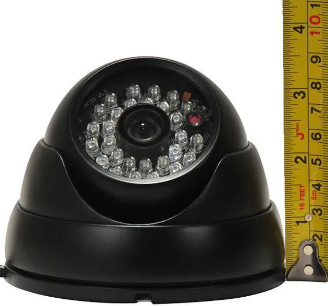 Alt view image 3 of 3 - VideoSecu 700TVL IR Day Night Vision Outdoor Security Camera Vandal Proof Built-in 1/3" SONY Effio CCD Wide View Angle Lens 28 Infrared LEDs for CCTV DVR Home Surveillance with Power Supply 1PA