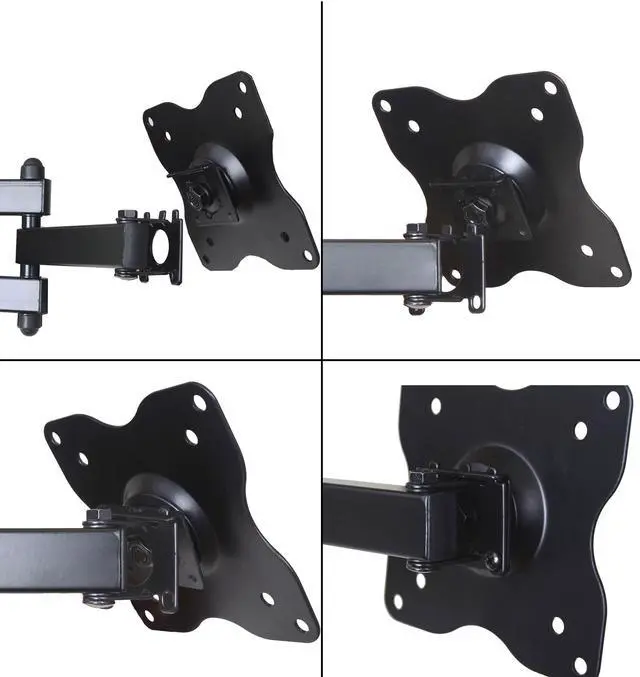 Alt view image 3 of 7 - VideoSecu Articulating Arm Tilt Swivel LCD LED TV Monitor Wall Mount for most 17 19 20 22 23 24 26 27 28" Flat Panel Displays Full Motion Heavy Duty Bracket - 44lbs& VESA 75x75/ 100x100 C1B